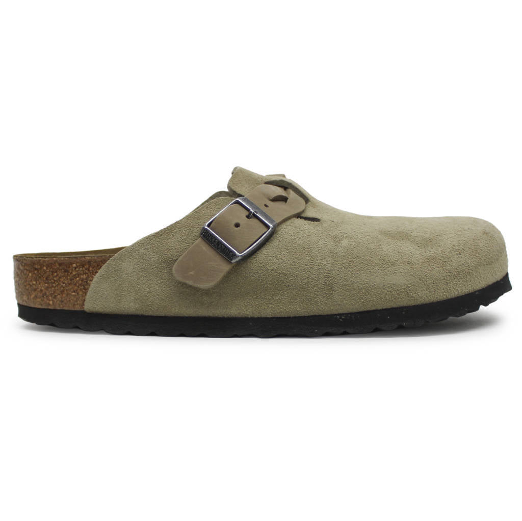 Men's Boston Taupe suede authentic clog sandal 45