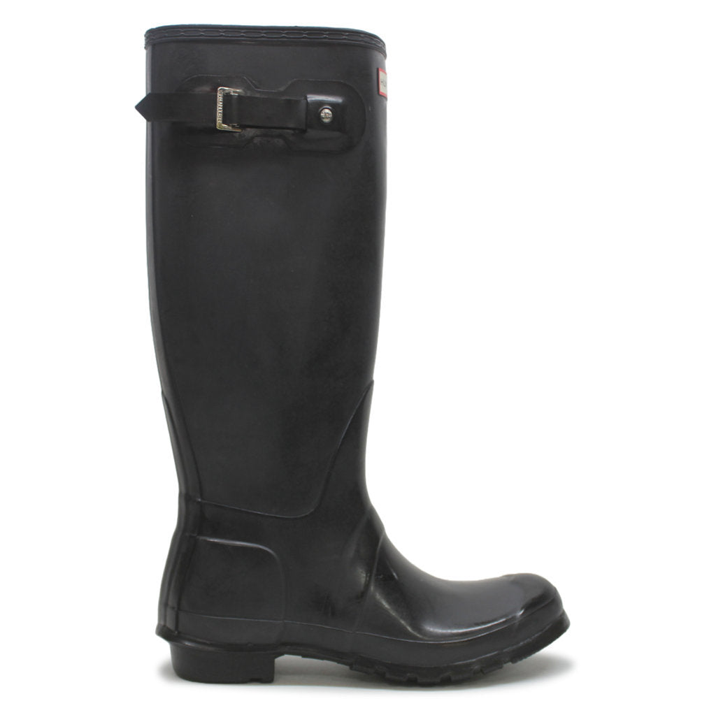 Tall black gloss deals hunter boots