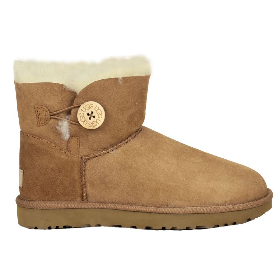 Mini Bailey Button II Suede Sheepskin Women s Winter Boots