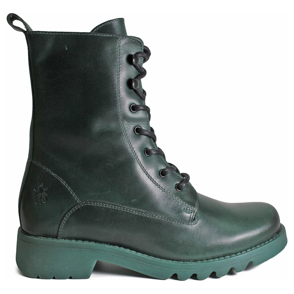 Leather womens cheap combat boots