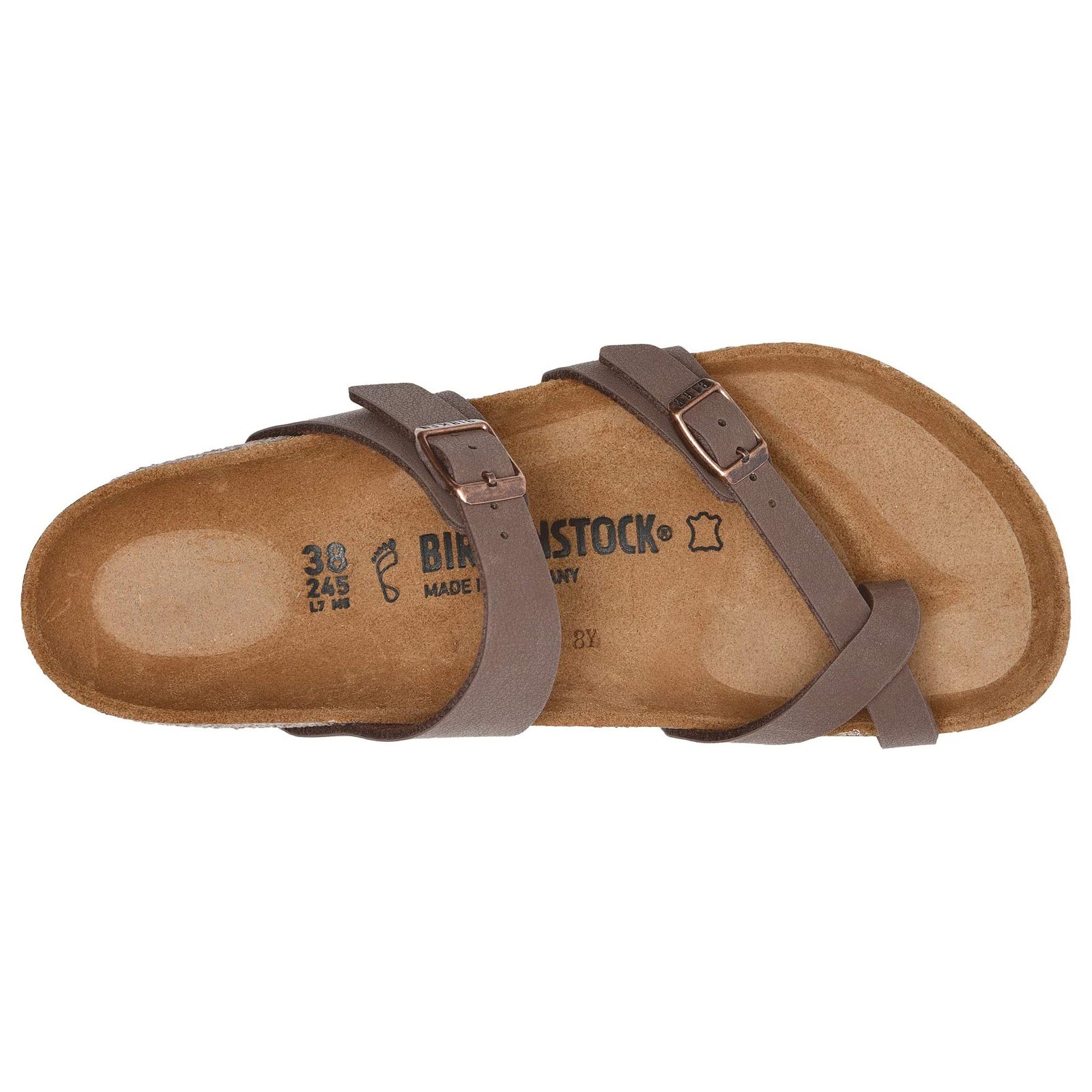 Birkenstock Mayari 071061 Birko-Flor Unisex Sandals - Mocca - 37#color_mocca