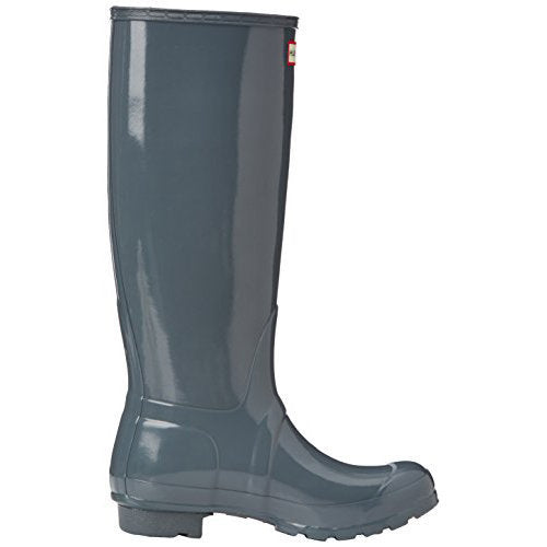 Hunter Original Tall Gloss Rubber Womens Boots#color_graphite