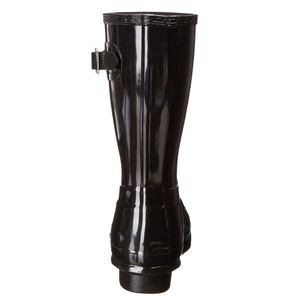 Hunter Original Short Gloss Black Womens Rainboots - UK 8