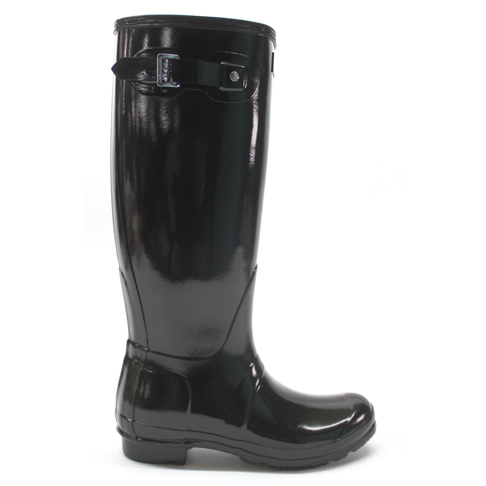 Hunter Original Tall Gloss WFT1000RGL BLK Womens Boots Black - 5 UK - 7 US - 38 EU#color_black