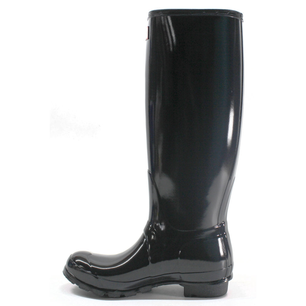 Hunter Original Tall Gloss Rubber Womens Boots#color_navy