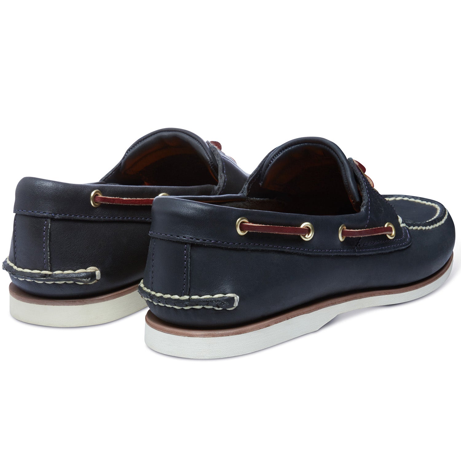 Timberland Classic Boat Full Grain Leather Mens Shoes#color_navy