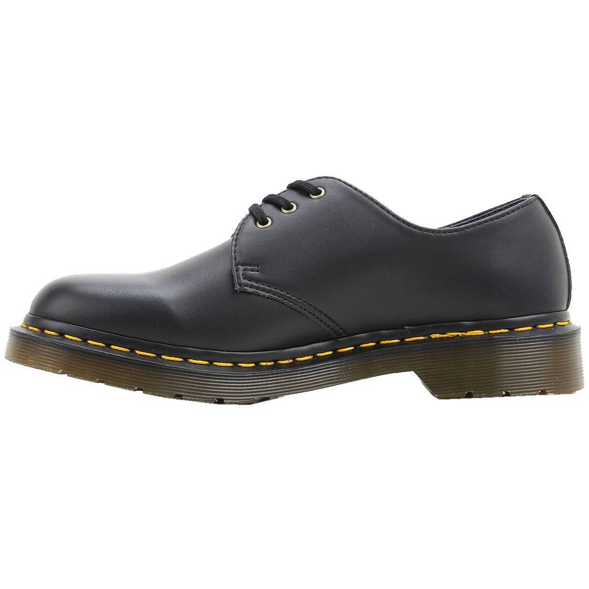 Dr. Martens Felix Rub Off Vegan 1461 3 Eyelet Black Unisex Shoes - UK 6