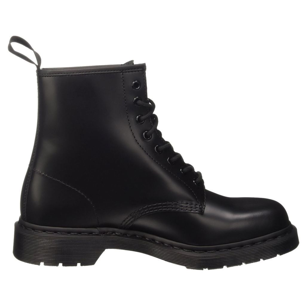 Dr. Martens 1460 8 Eyelet Mono Smooth Black Unisex Boots - UK 6.5