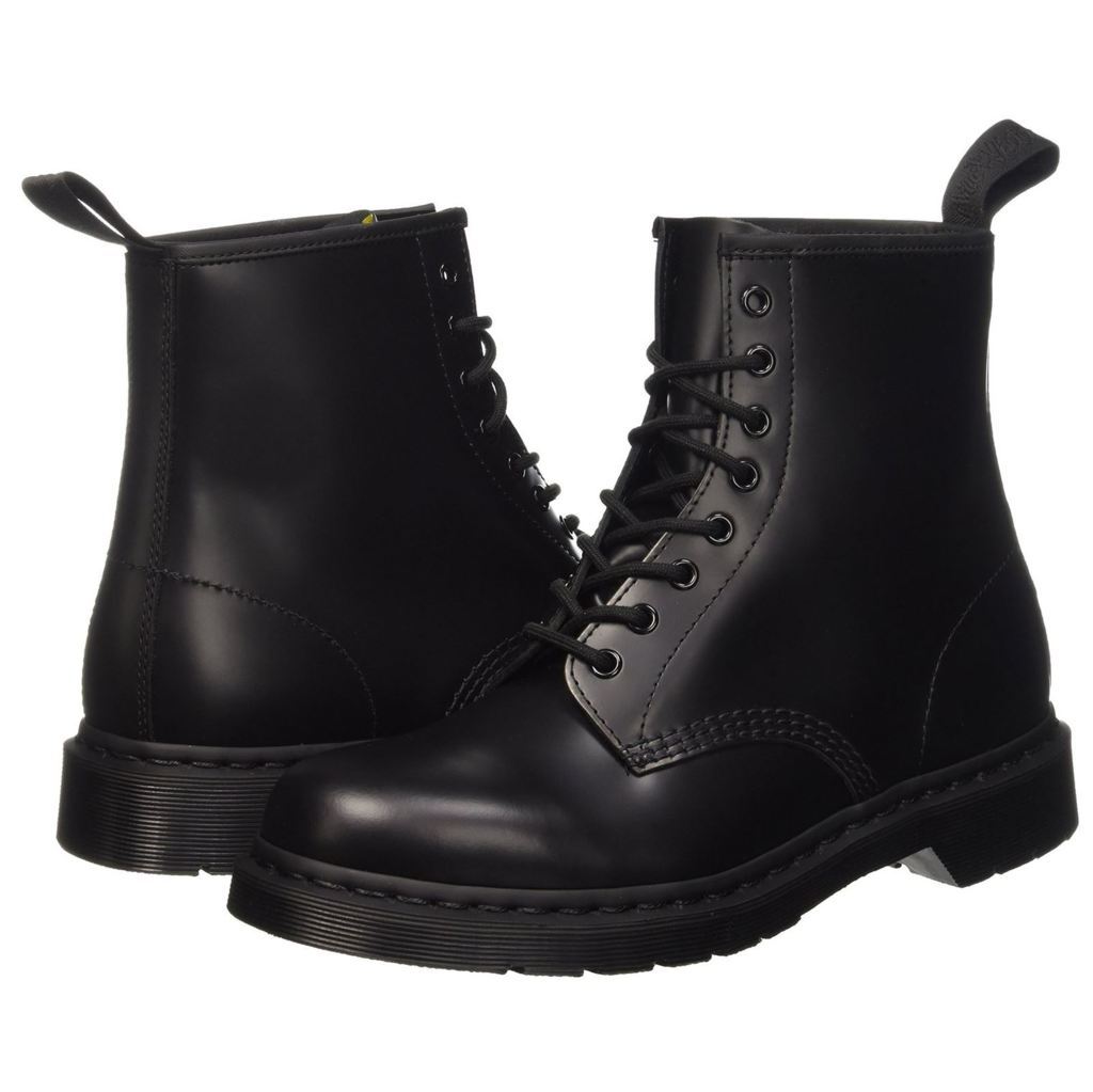 Dr. Martens 1460 8 Eyelet Mono Smooth Black Unisex Boots - UK 5