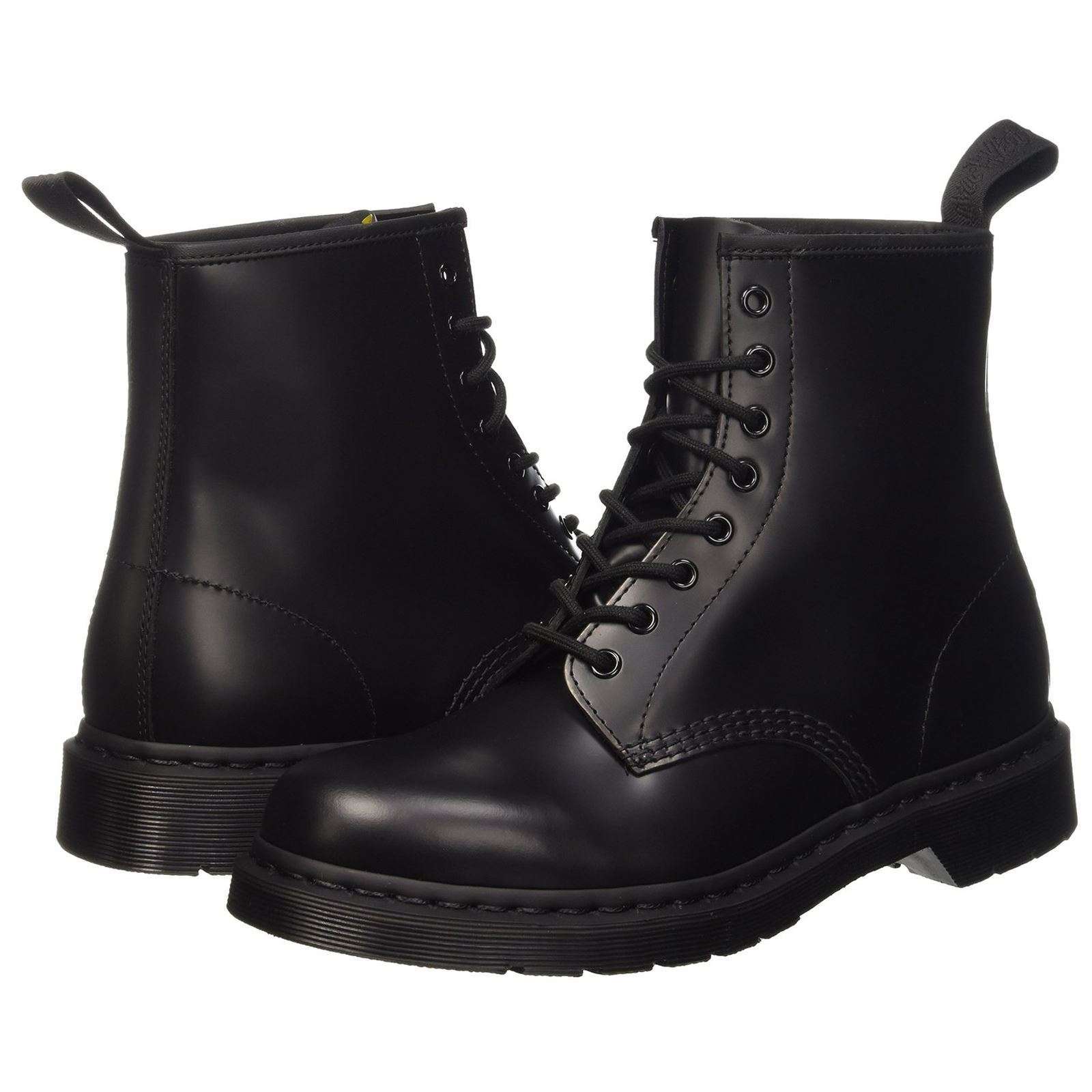 Dr. Martens 1460 8 Eyelet Mono Smooth Black Unisex Boots - UK 7