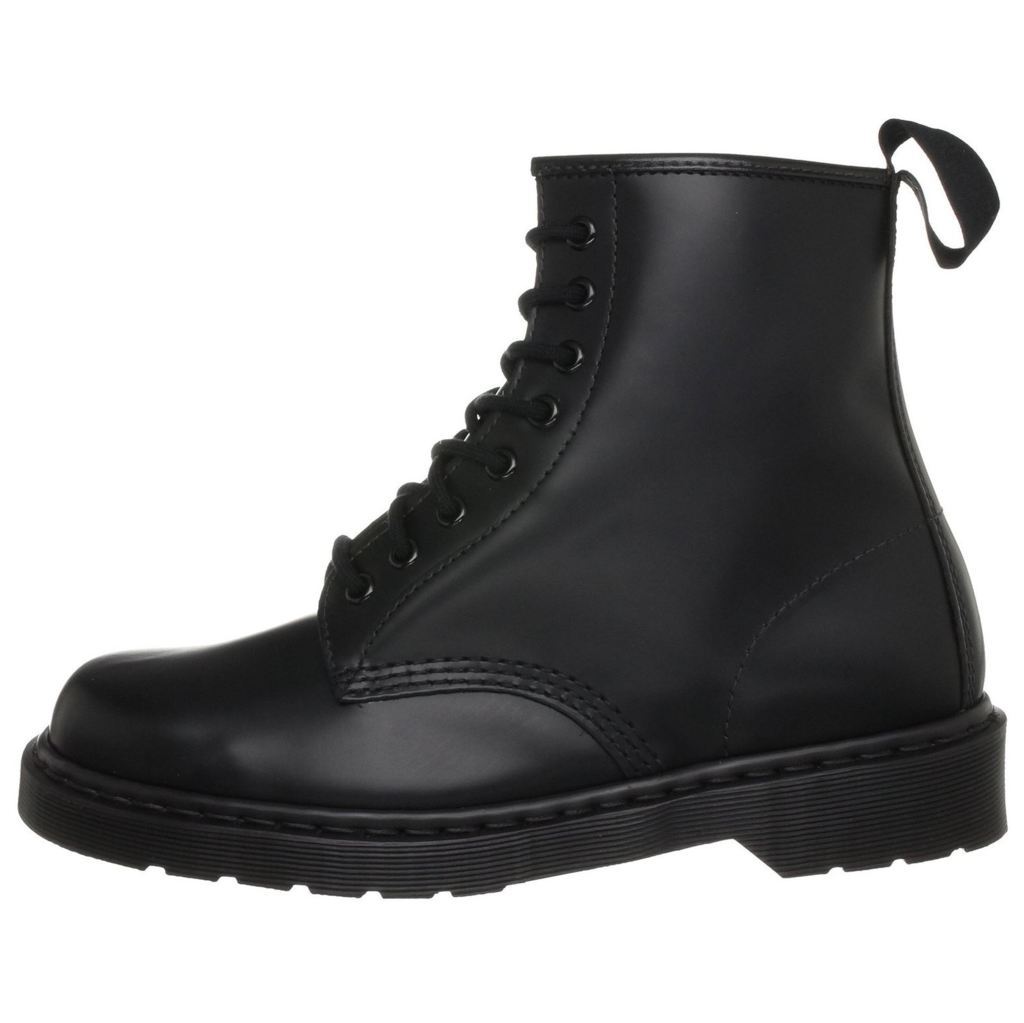 Dr. Martens 1460 8 Eyelet Mono Smooth Black Unisex Boots - UK 4