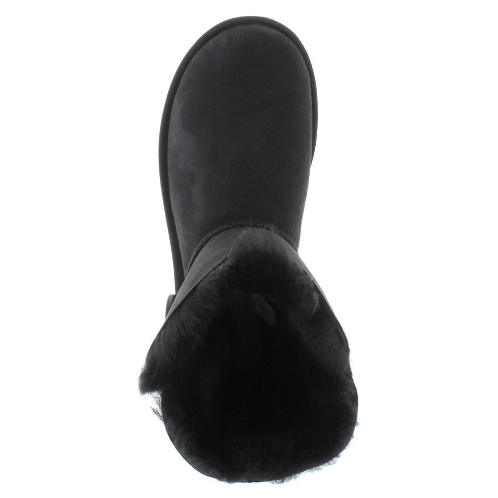 Ugg Bailey Button II Black Womens Boots - UK 7