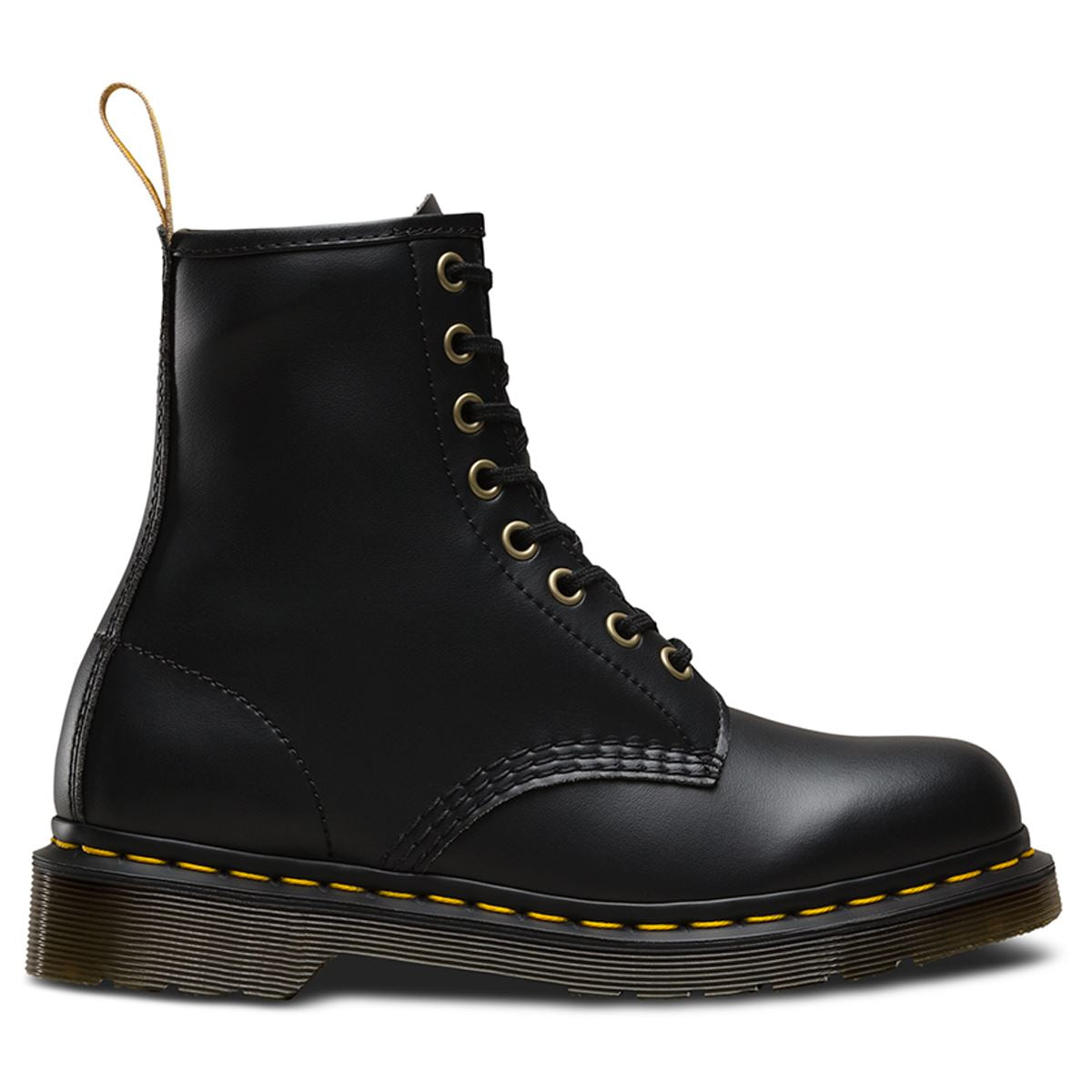 Dr. Martens Vegan 1460 Felix Rub Off 8 Eyelets 14045001 Unisex Boots - Black - 6.5#color_black