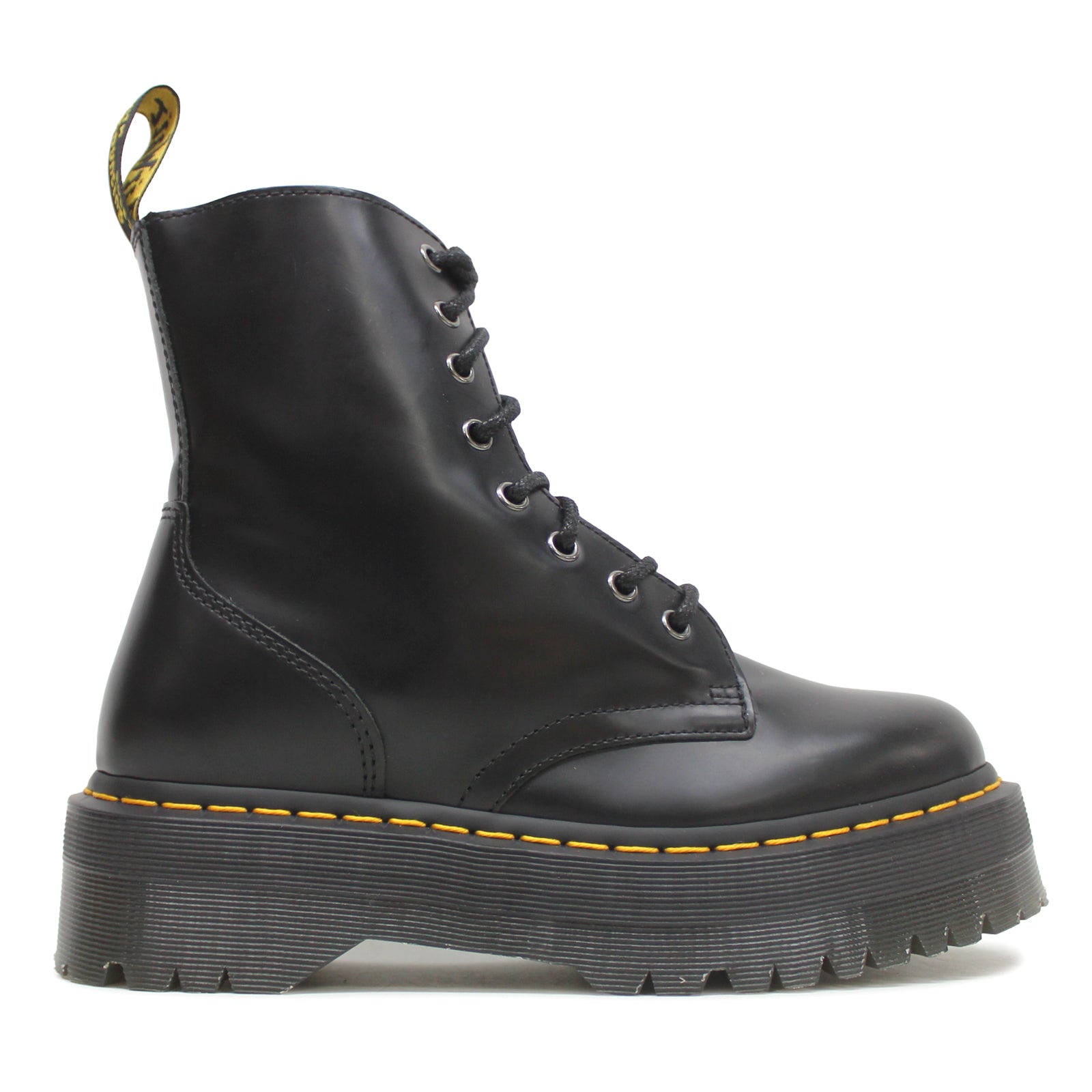 Dr. Martens Jadon 15265001 Smooth Leather Unisex Boots - Black - 4#color_black