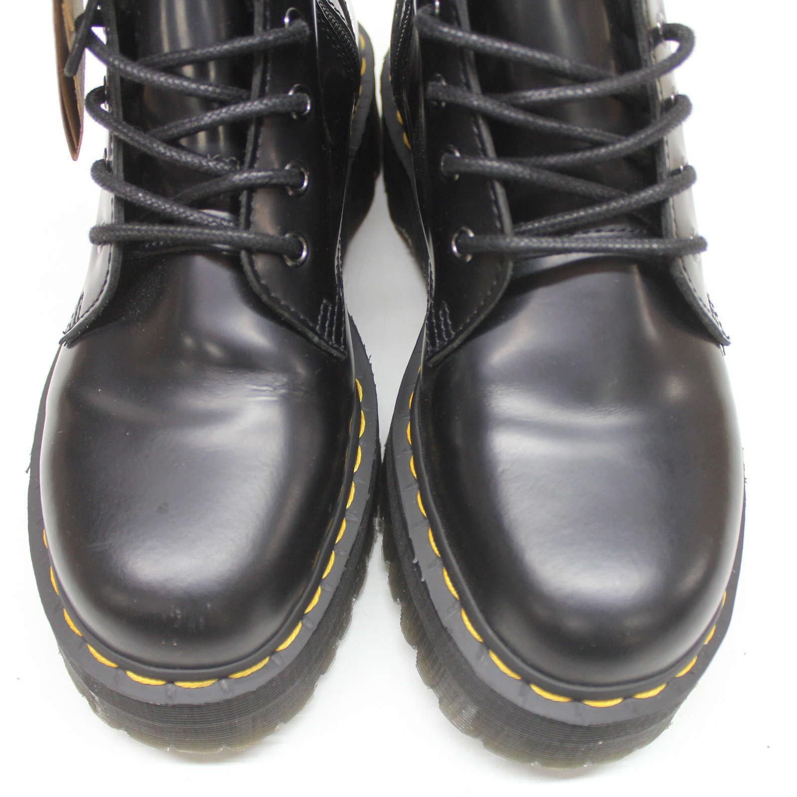 Dr. Martens Jadon Black Unisex Smooth Leather Mid-calf 8-eye Boots - UK 7