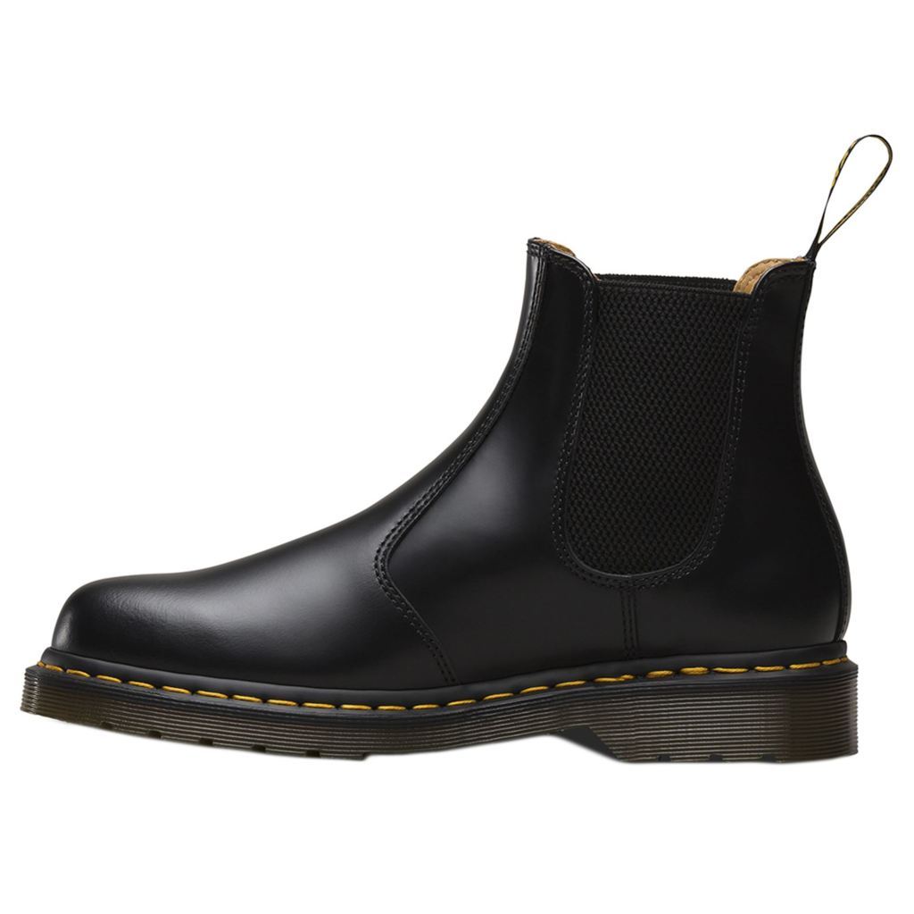 Dr. Martens 2976 Black Unisex Leather Chelsea Twin Gussets Pull on Ankle Boots - UK 4