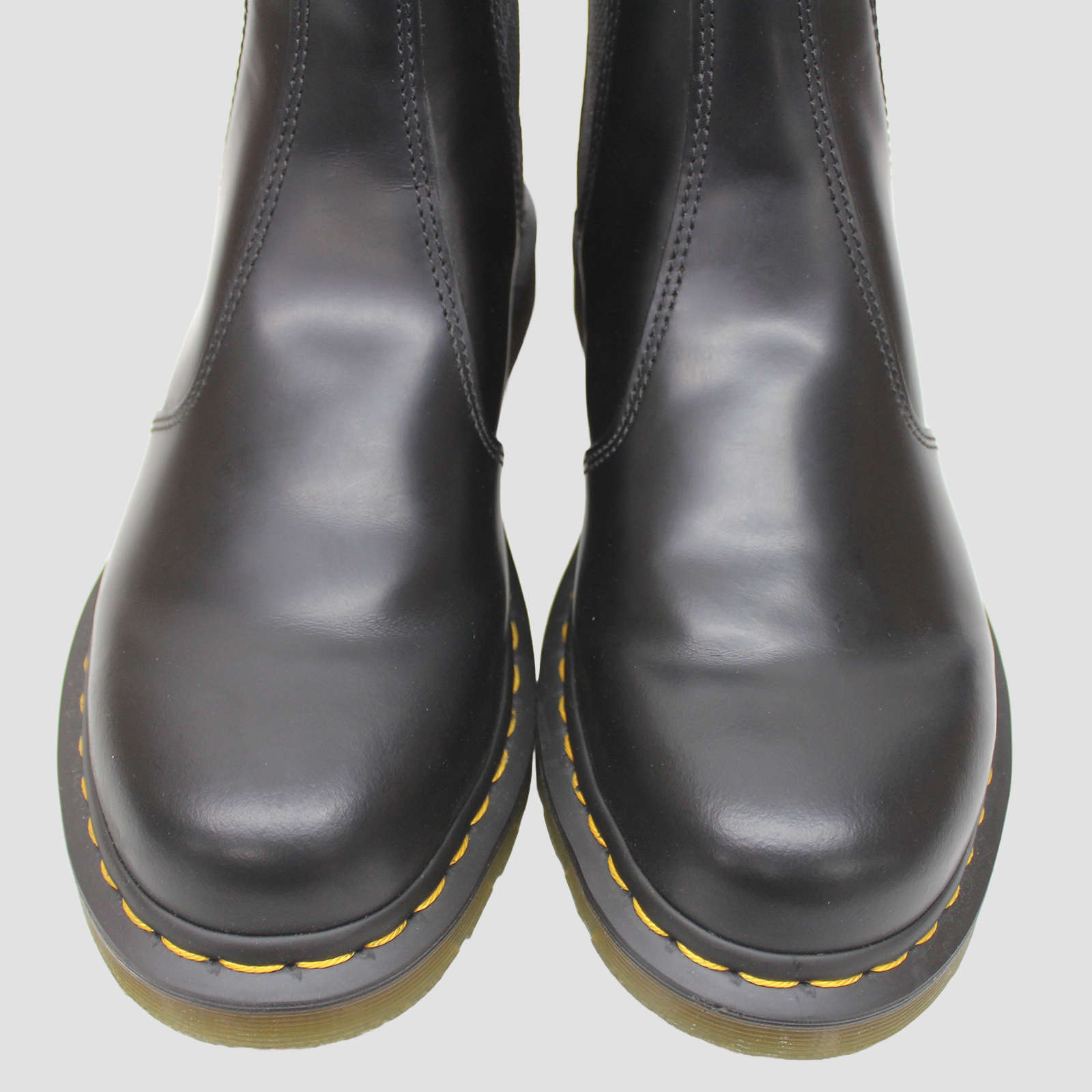 Dr. Martens 2976 Black Unisex Leather Chelsea Twin Gussets Pull on Ankle Boots - UK 7