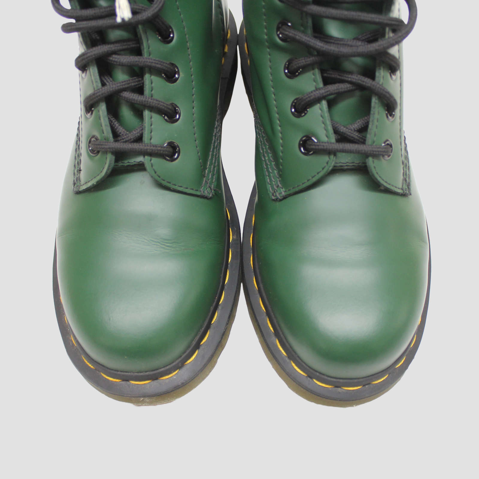 Dr. Martens 1460 Green Unisex Smooth Leather Casual Punk Ankle AirWair Boots - UK 5