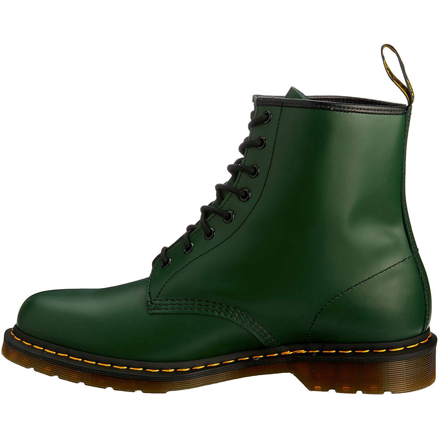 Dr. Martens 1460 Green Unisex Smooth Leather Casual Punk Ankle AirWair Boots - UK 5