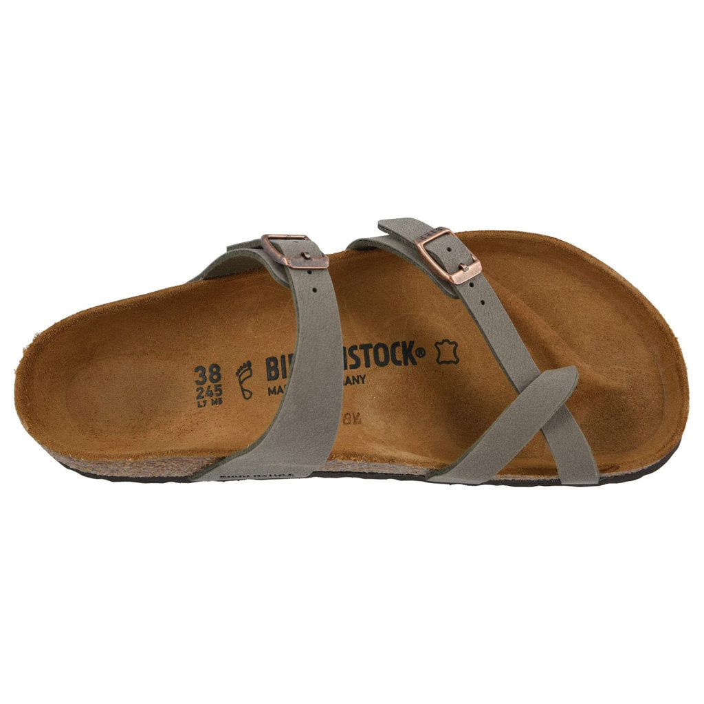 Birkenstock Mayari Stone Womens Birko-Flor Open Back Strapped Sandals - UK 7