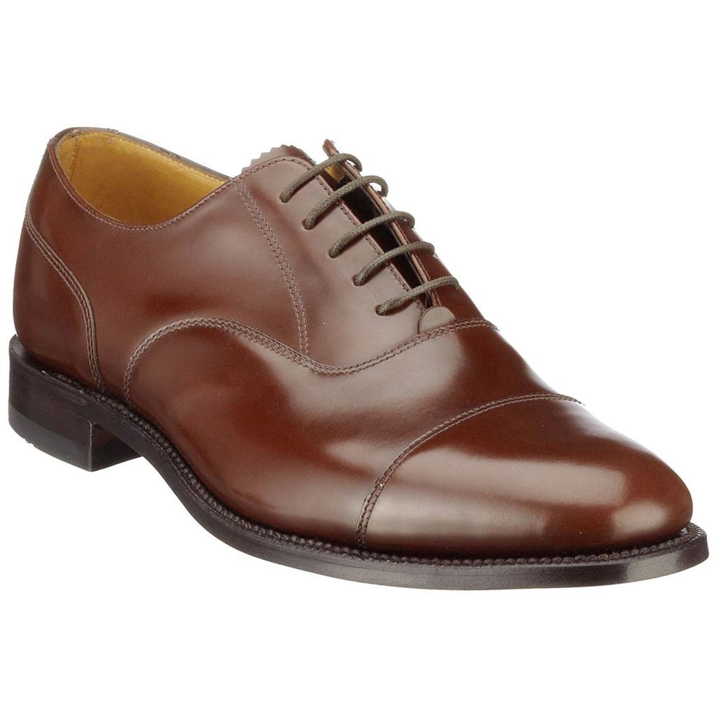 Loake 200 Brown Mens Leather Oxford Formal Smart Lace-up Shoes - UK 10.5