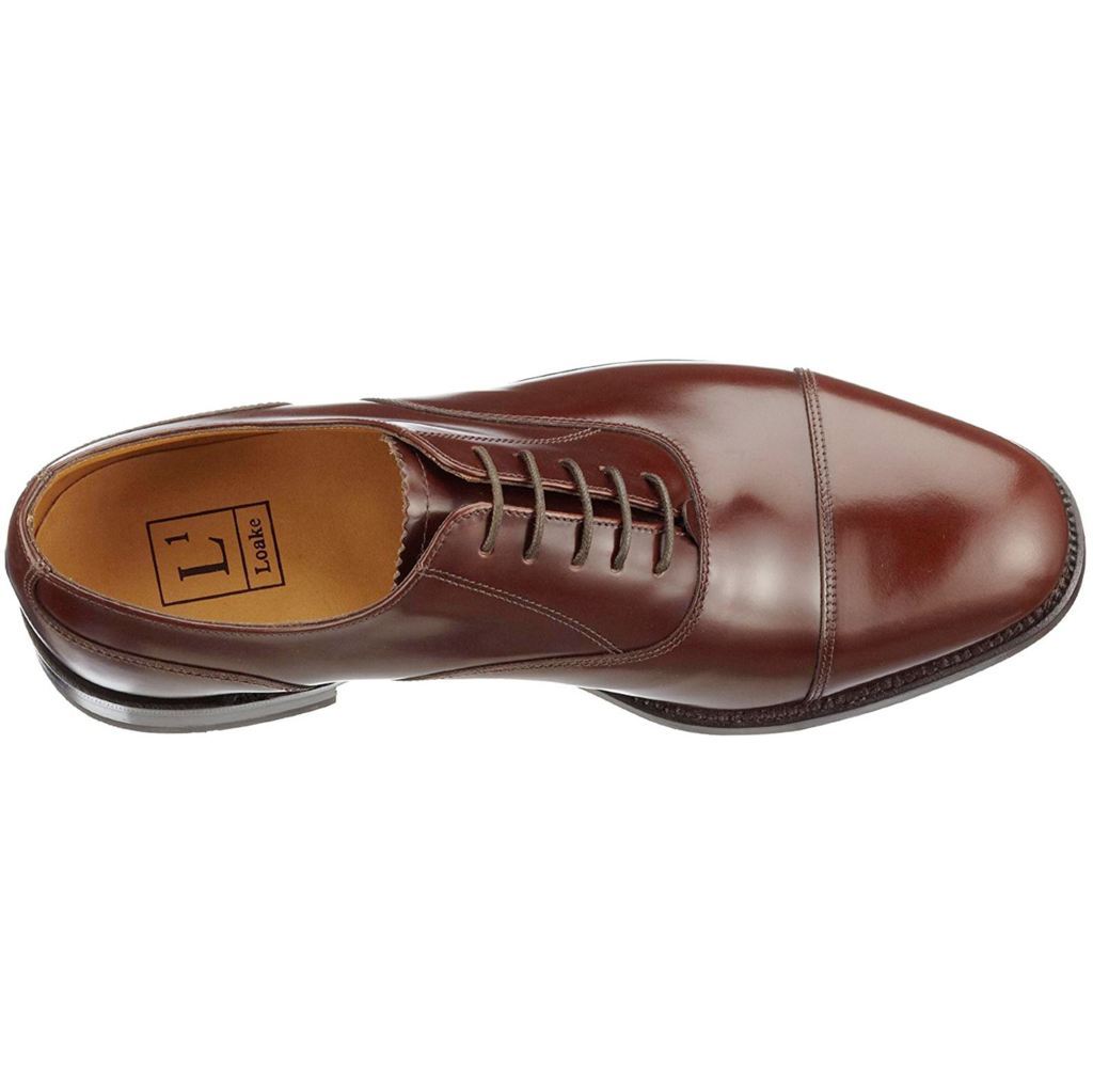 Loake 200 Brown Mens Leather Oxford Formal Smart Lace-up Shoes - UK 10.5