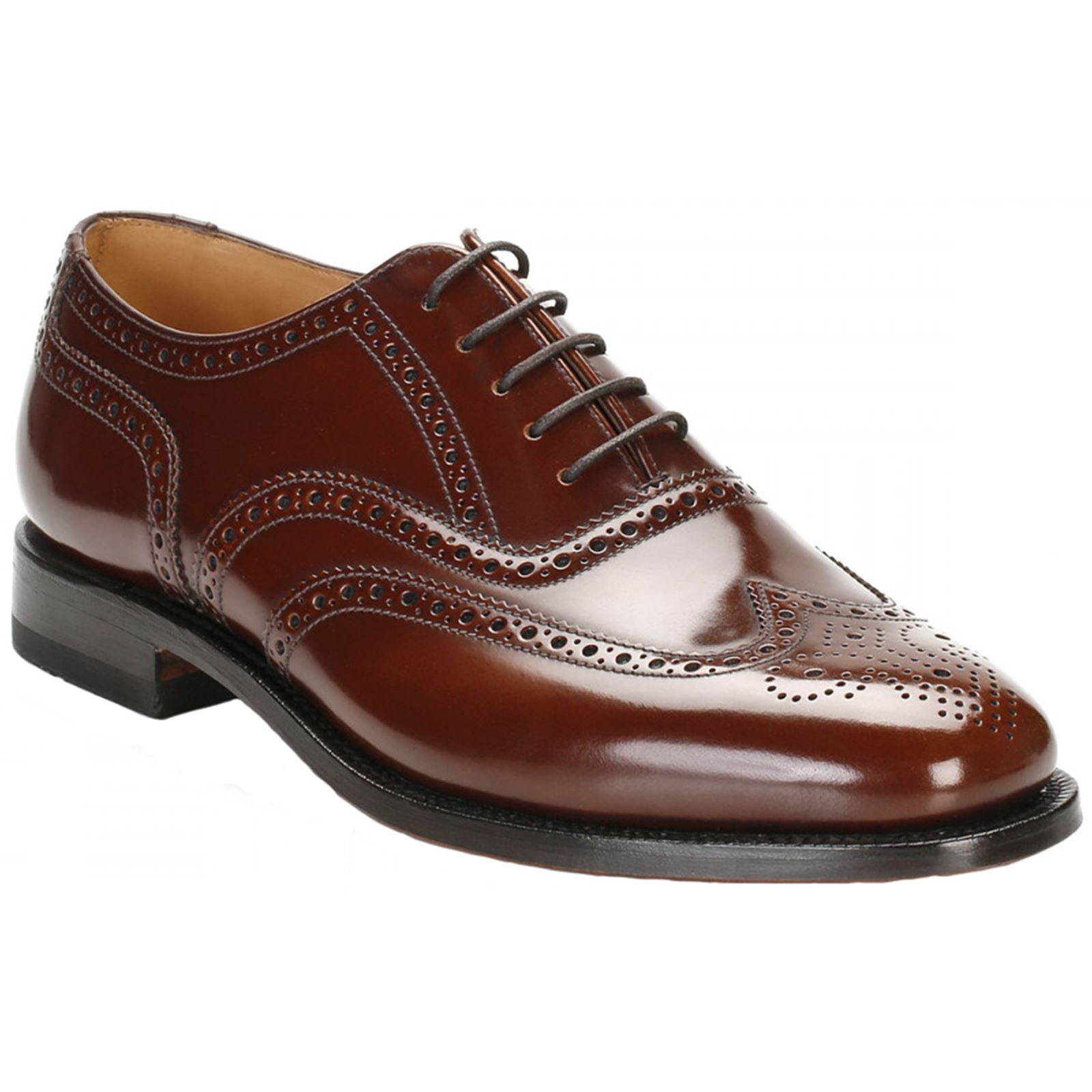 Loake 202 202T-G Leather Mens Shoes - Brown - W - 41#color_brown