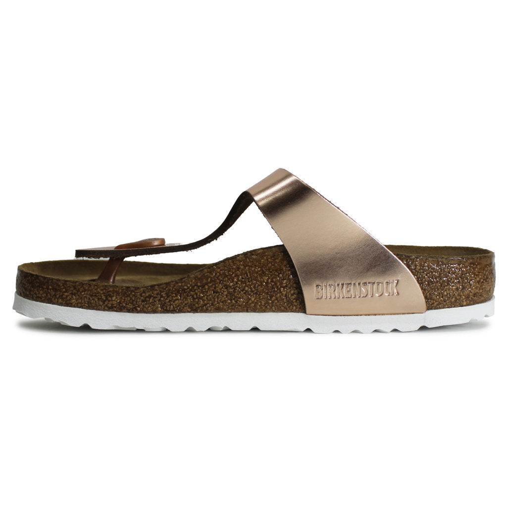 Birkenstock Gizeh Leather Womens Sandals#color_metallic copper