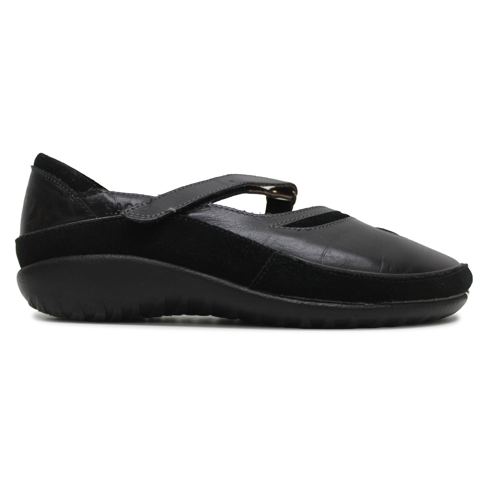 Naot Matai Black Womens Leather Suede Mary Jane Shoes - UK 4