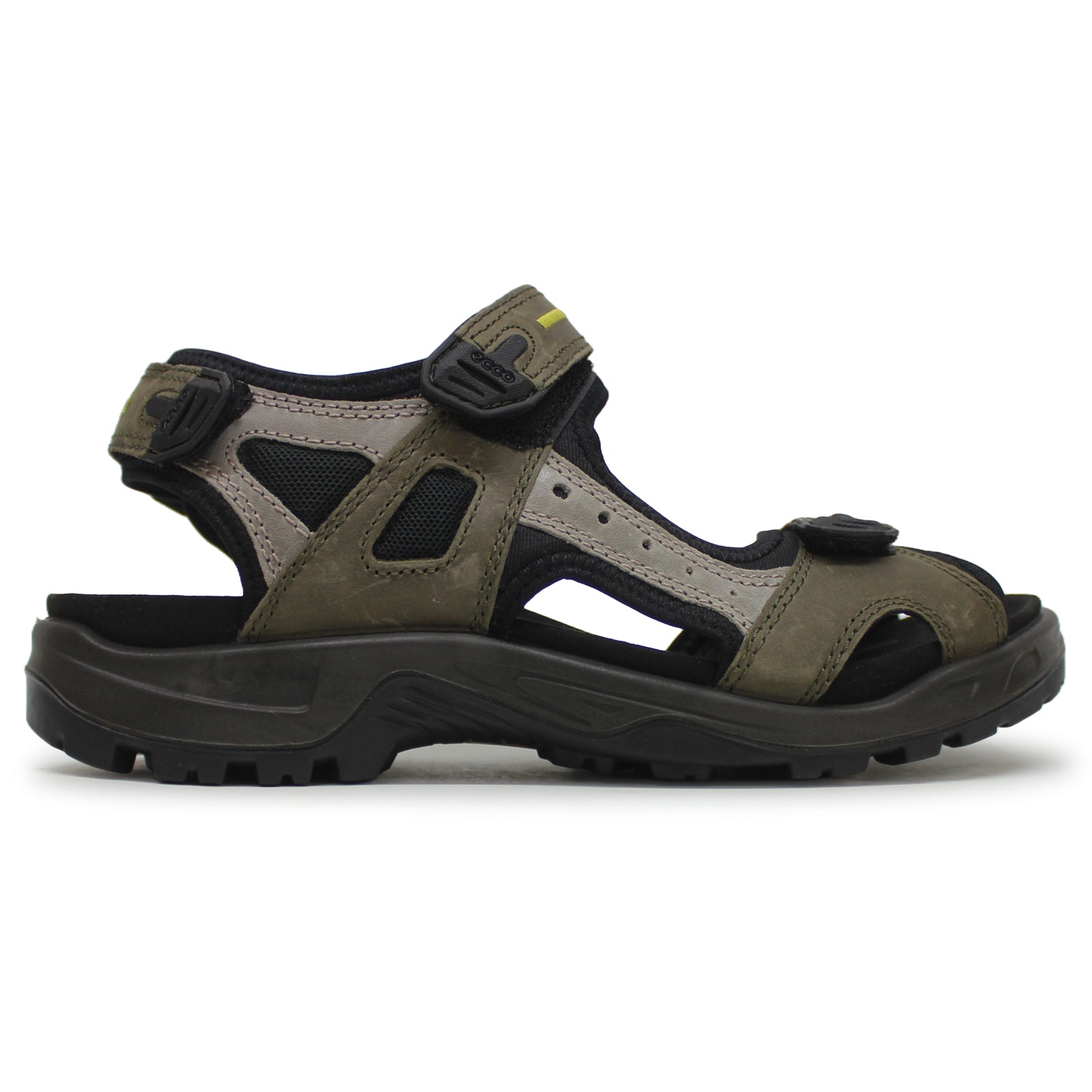 Ecco Offroad 069564 Nubuck Leather Mens Sandals#color_tarmac moon rock