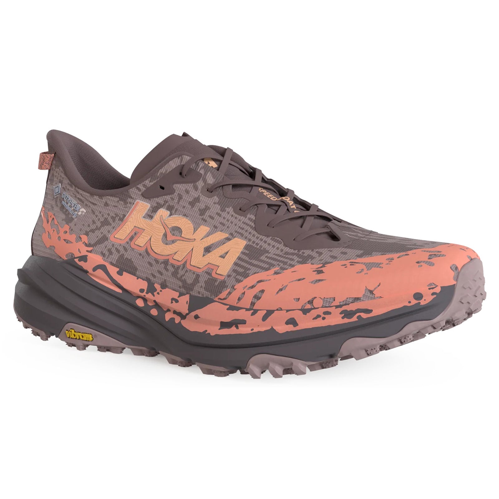 Hoka Speedgoat 6 GTX Textile Womens Trainers#color_smoky quartz quartzite