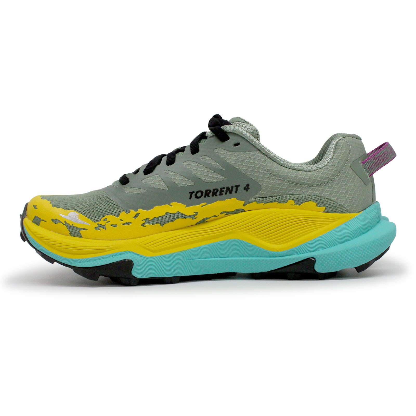 Hoka Torrent 4 Textile Synthetic Womens Trainers#color_succulent electric aqua