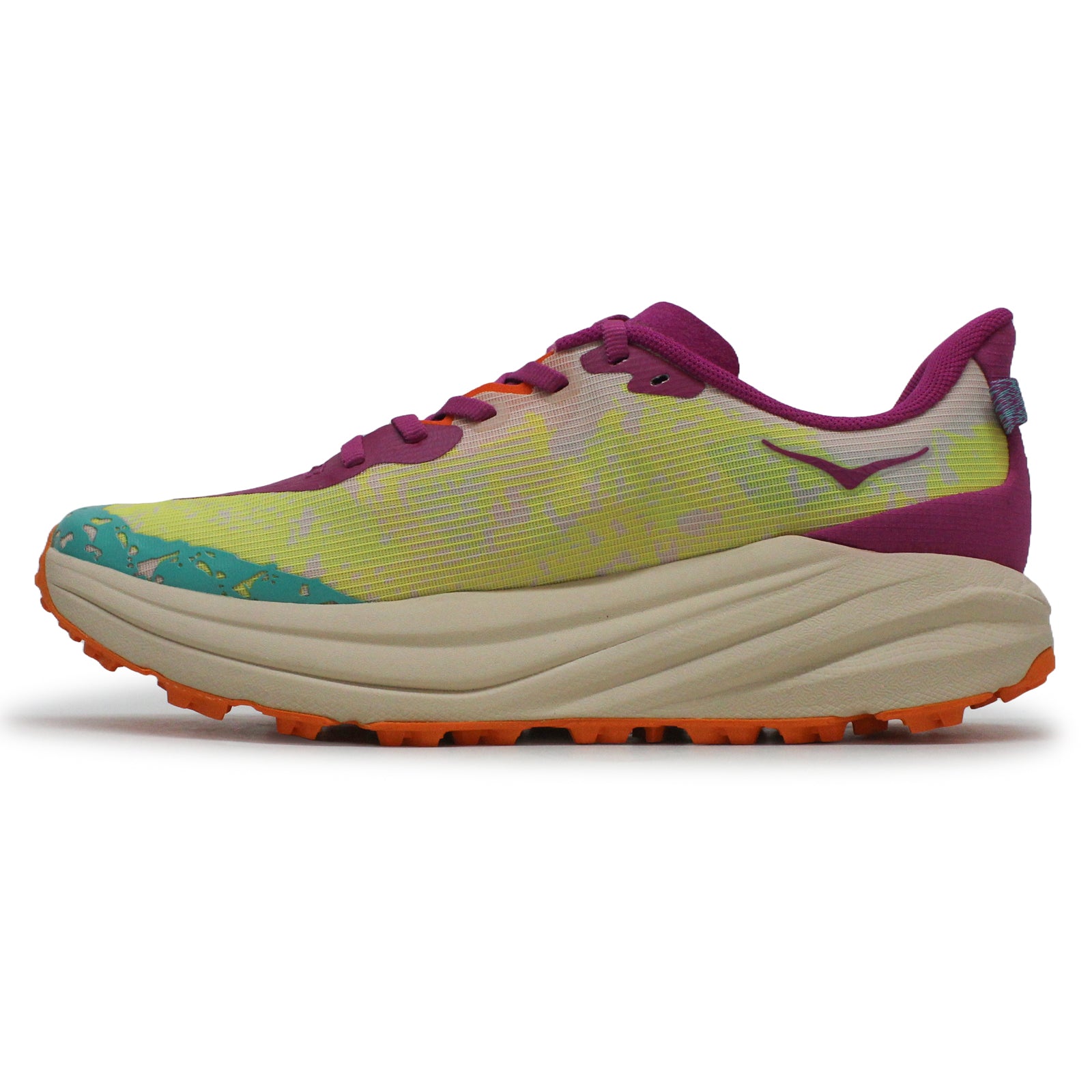 Hoka Speedgoat 6 Textile Kids Trainers#color_fuchsia electric aqua