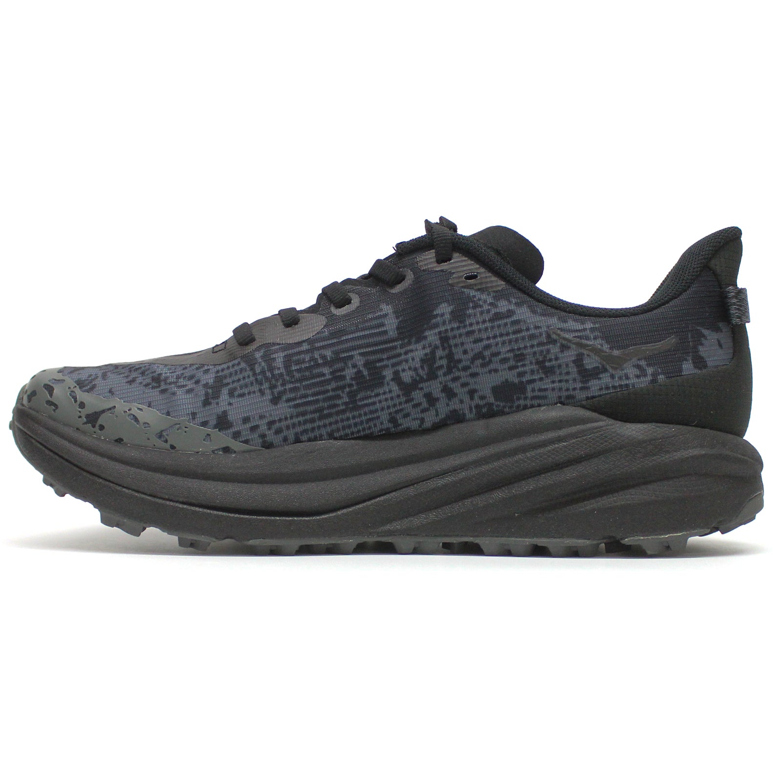 Hoka Speedgoat 6 Textile Kids Trainers#color_obsidian outer orbit