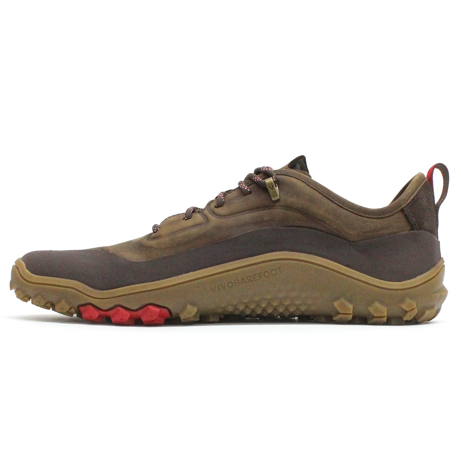 Vivobarefoot Tracker Leather Low Wild Hide Mens Trainers#color_bracken