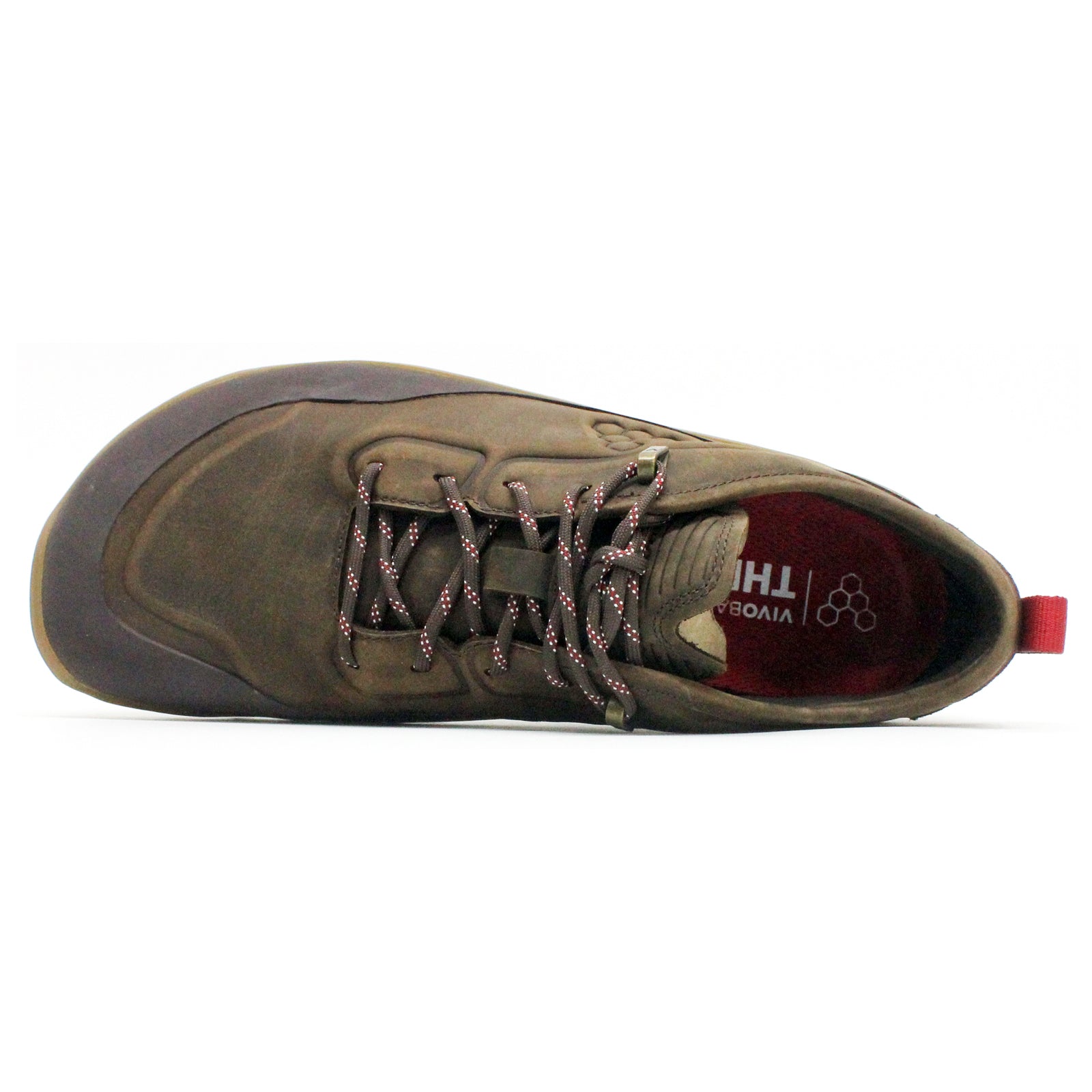 Vivobarefoot Tracker Leather Low Wild Hide Mens Trainers#color_bracken