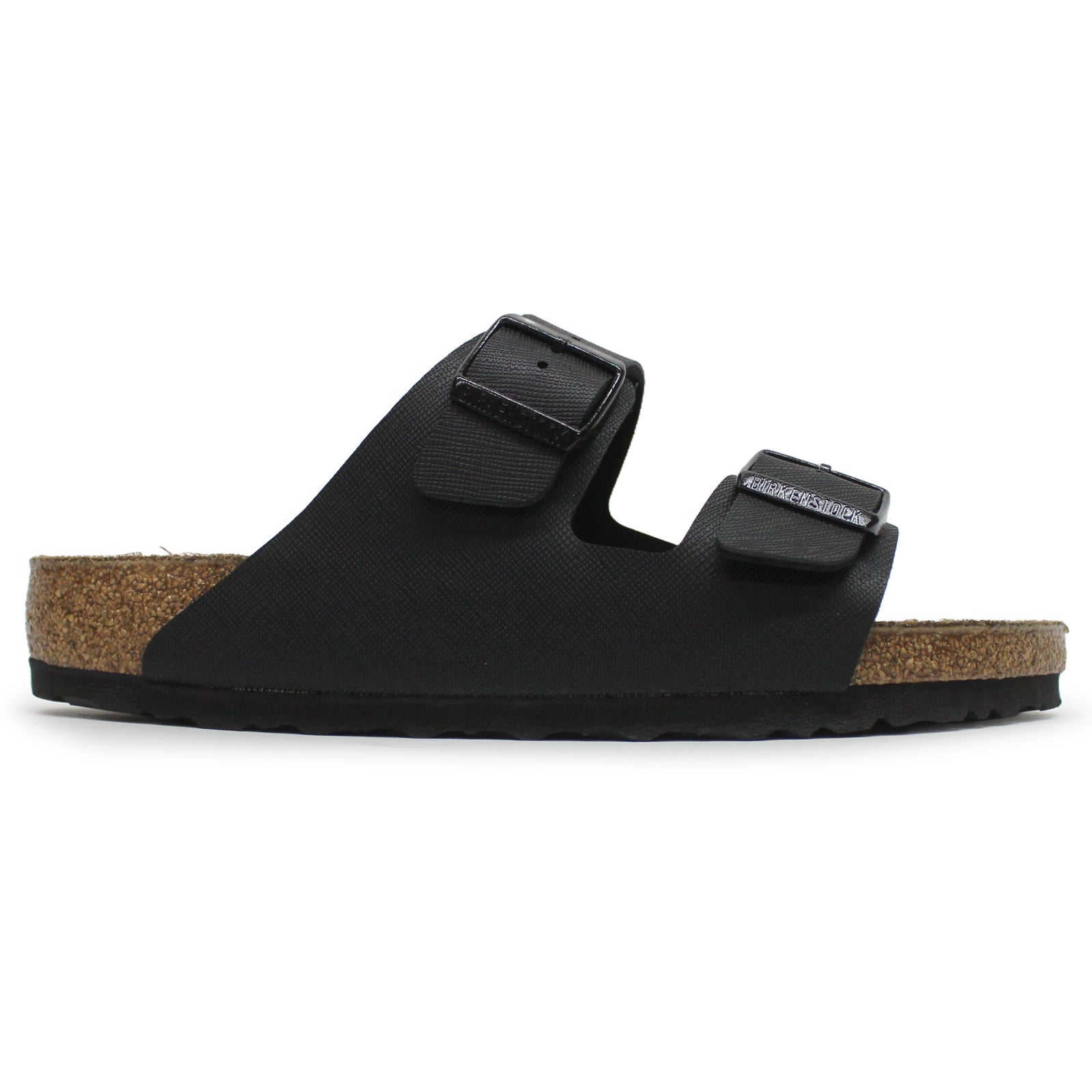 Birkenstock Arizona BS Saffiano Birko-Flor Unisex Sandals#color_black