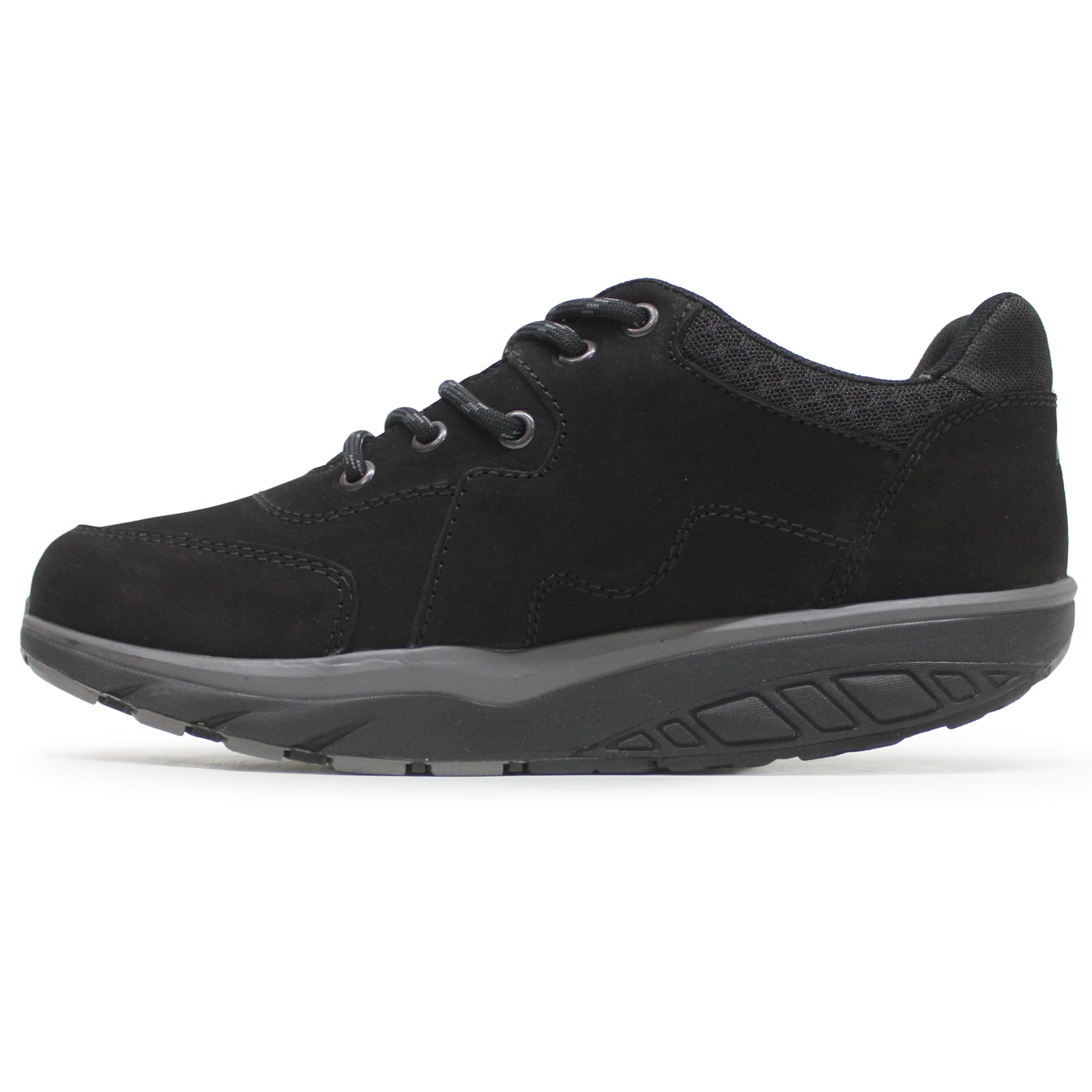 MBT Mawensi Nubuck Textile Womens Trainers#color_black