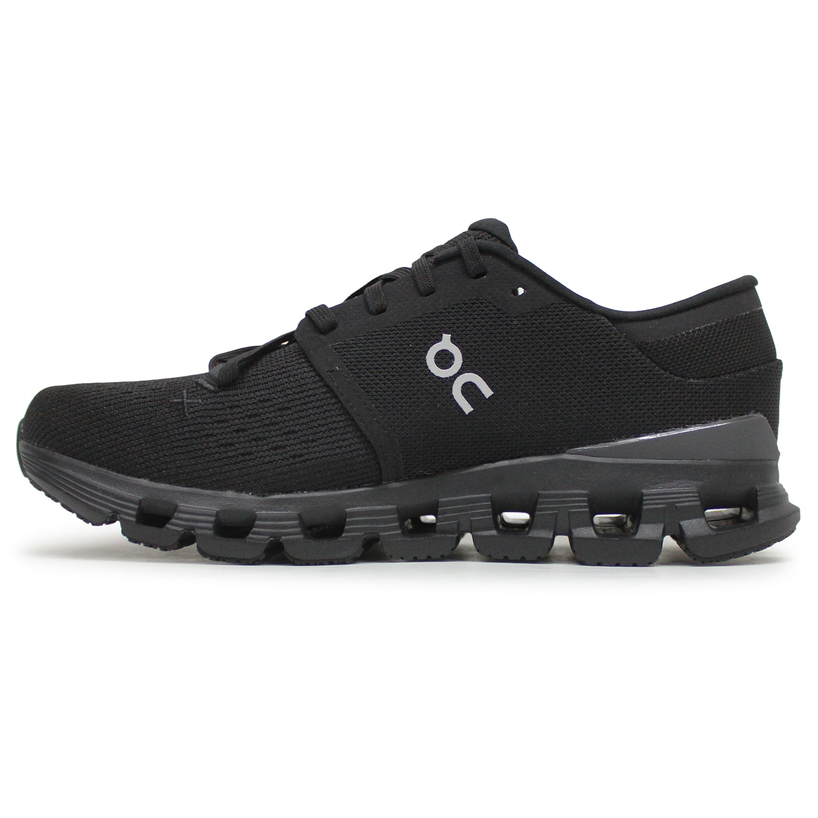 On Cloud X 4 Textile Synthetic Mens Trainers#color_black eclps