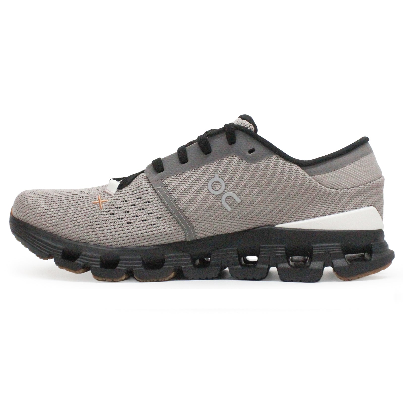 On Cloud X 4 Textile Synthetic Mens Trainers#color_fog black