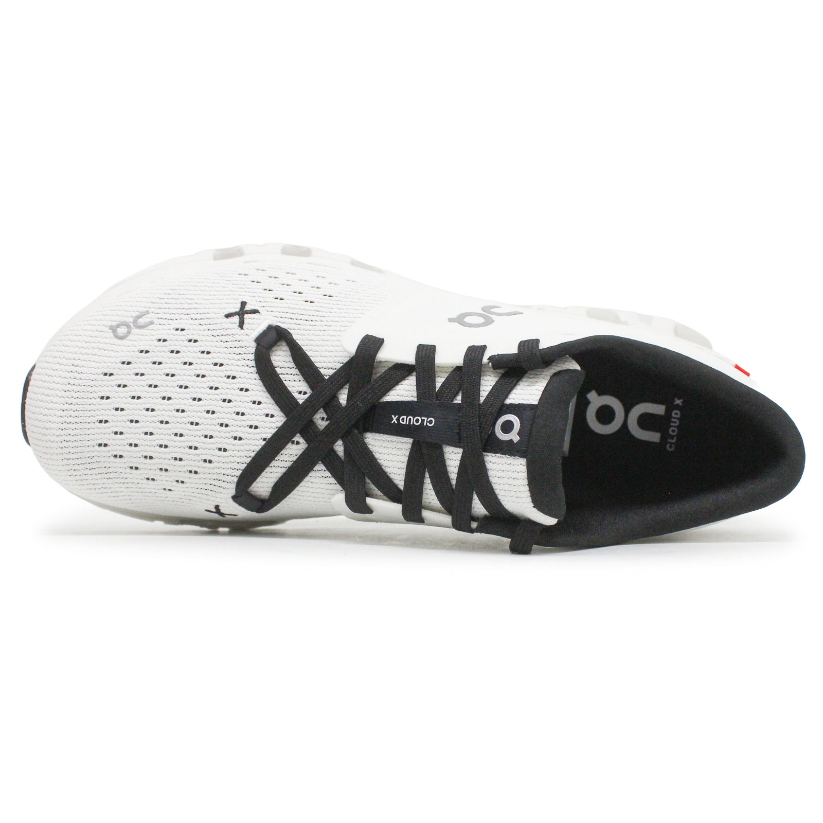 On Cloud X 4 Textile Synthetic Womens Trainers#color_ivory black