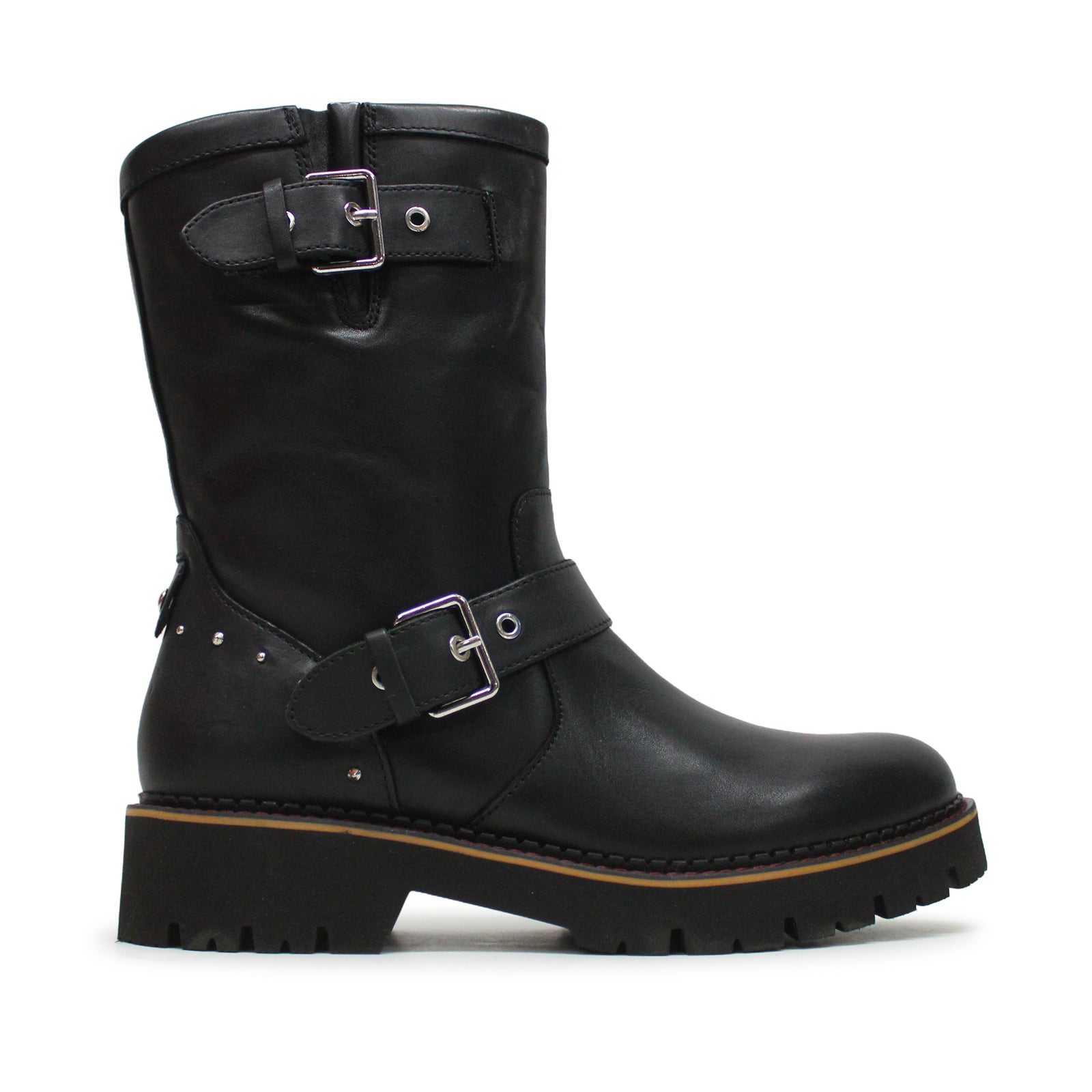 Pikolinos Vicar W6S-9741 Leather Womens Boots#color_black