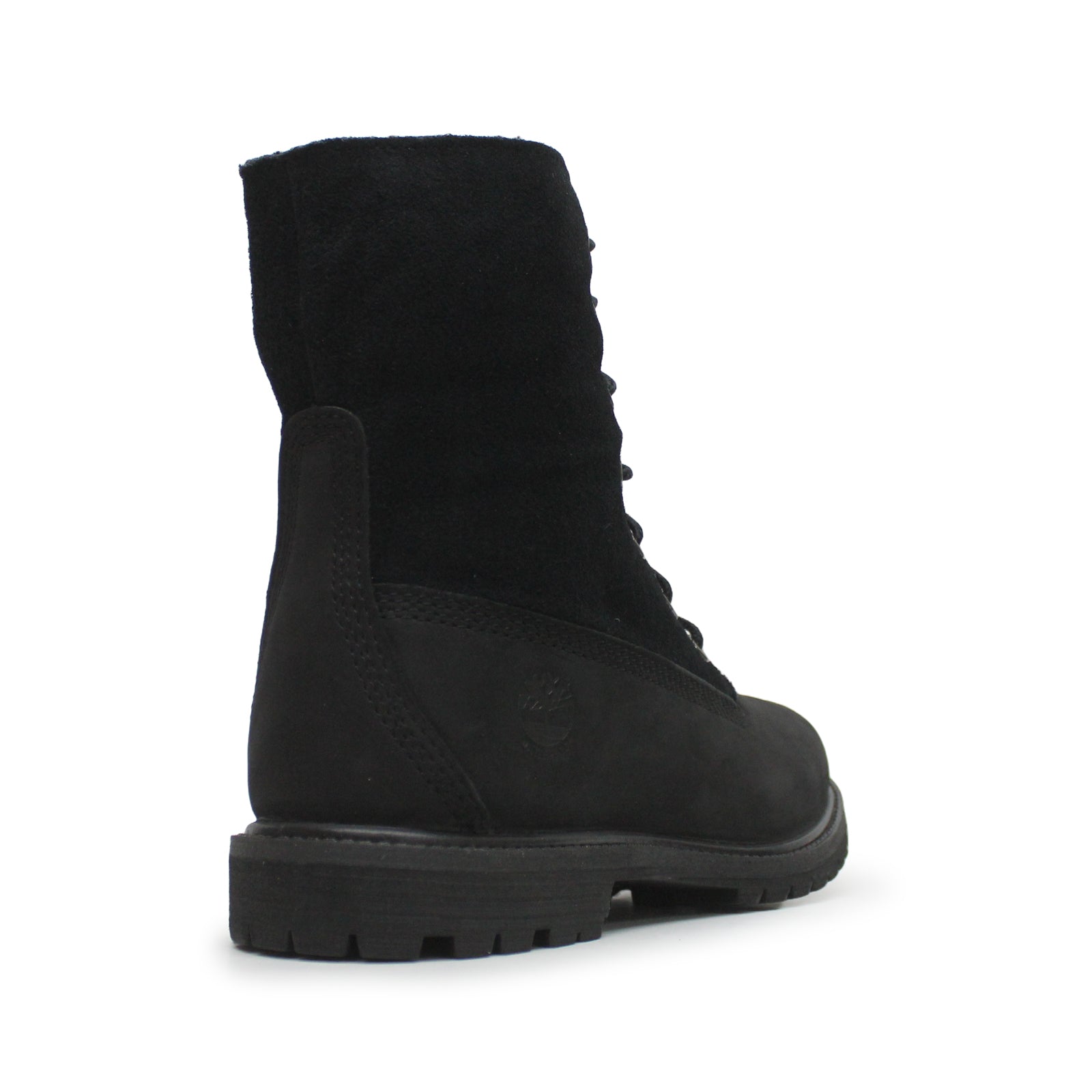 Timberland Authentic Mid Leather Textile Womens Boots#color_black