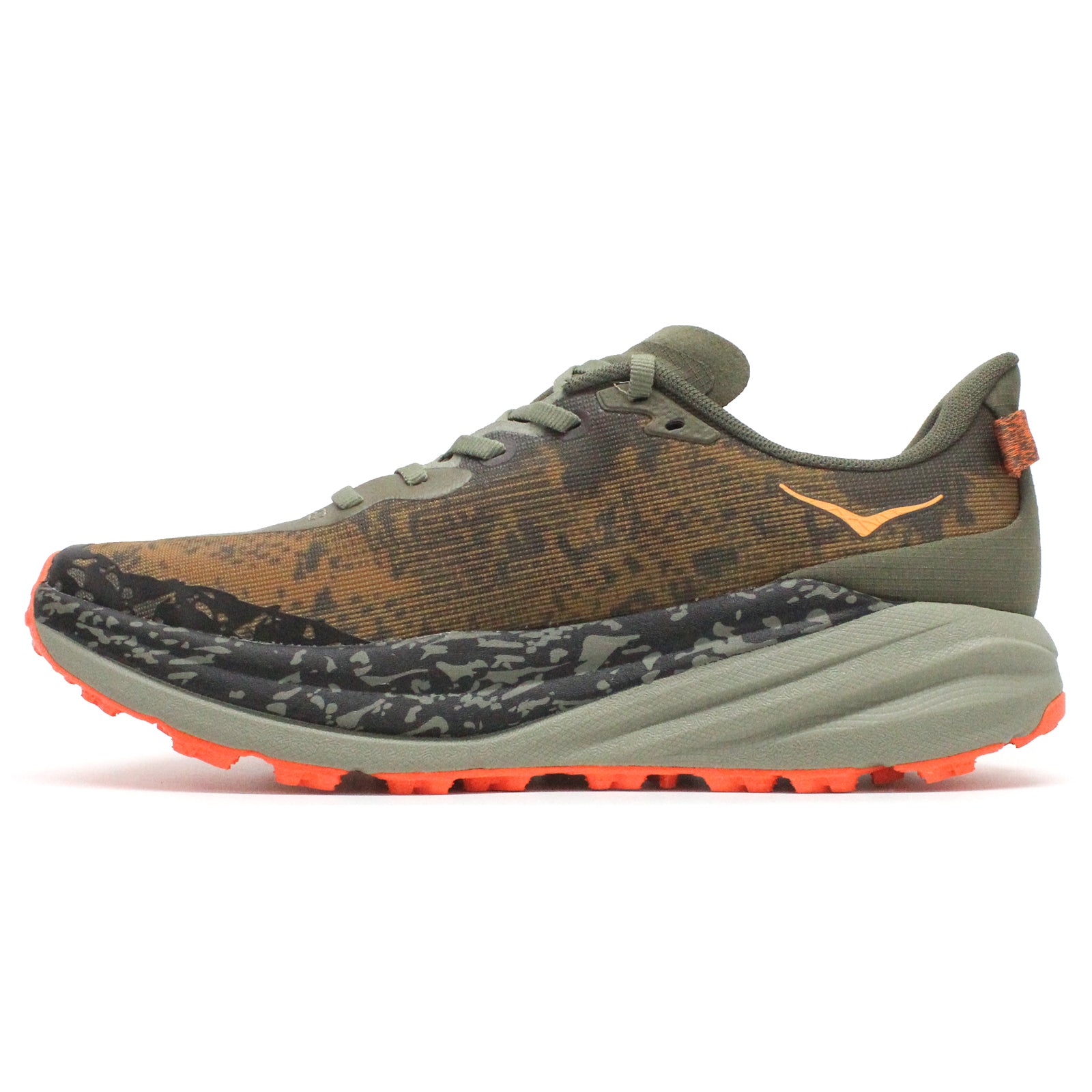 Hoka Speedgoat 6 Textile Mens Trainers#color_antique olive squash