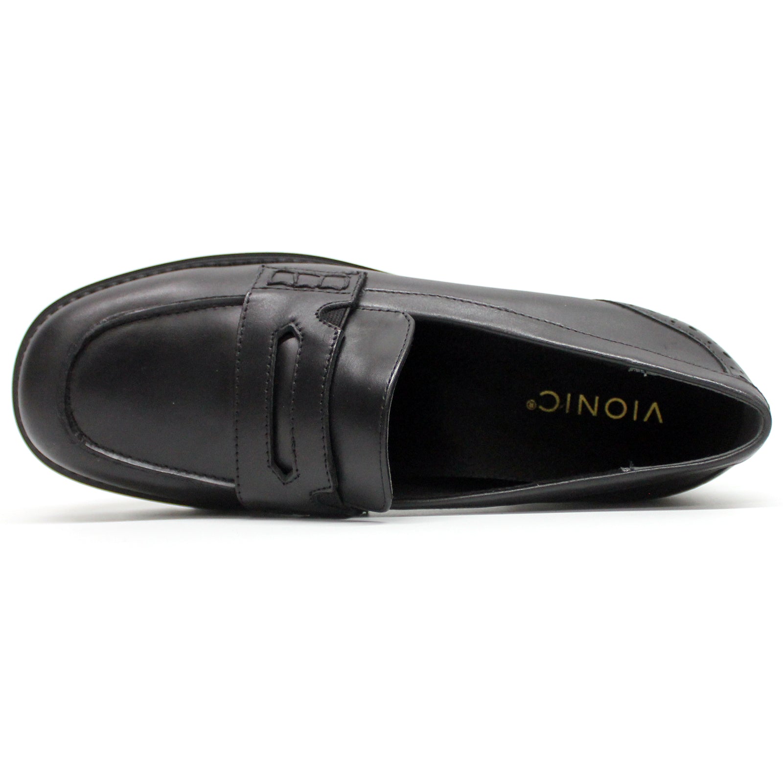 Vionic Fillmore Leather Womens Shoes#color_black