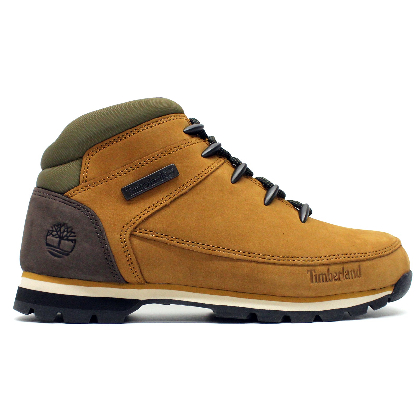 Timberland Euro Sprint Mid Leather Synthetic Mens Boots#color_medium brown