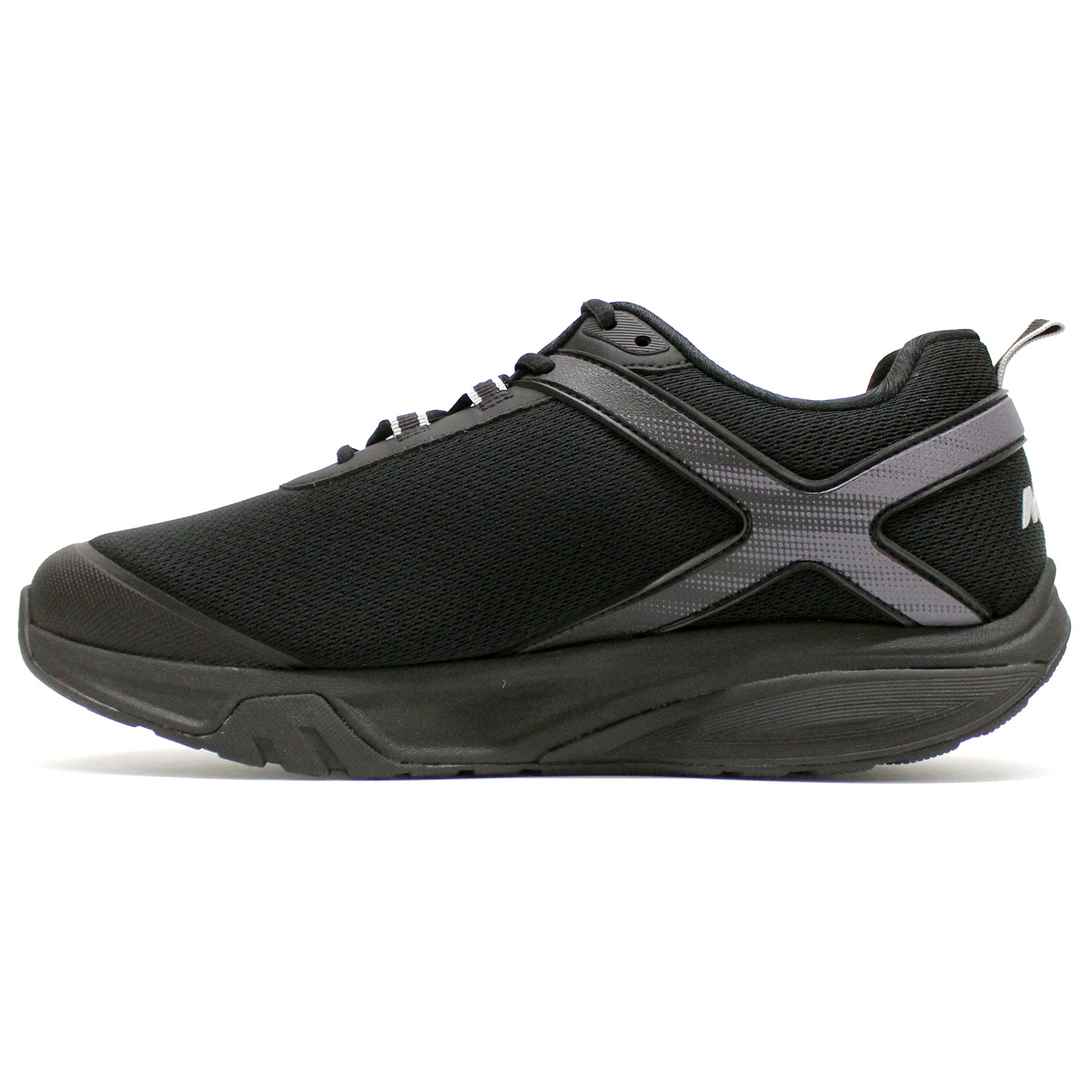 MBT Sport 4 III Leather Textile Mens Trainers#color_black