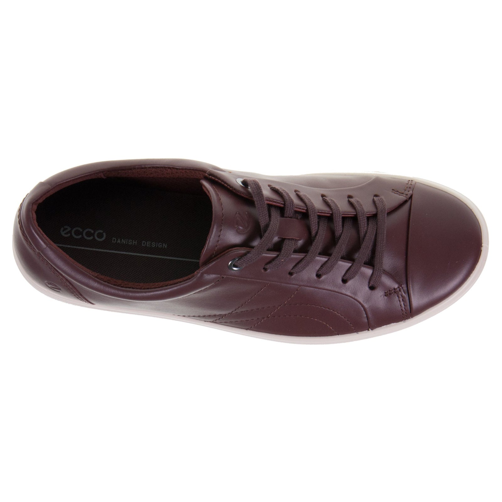 Ecco Classic 218613 Leather Womens Trainers#color_chocolat