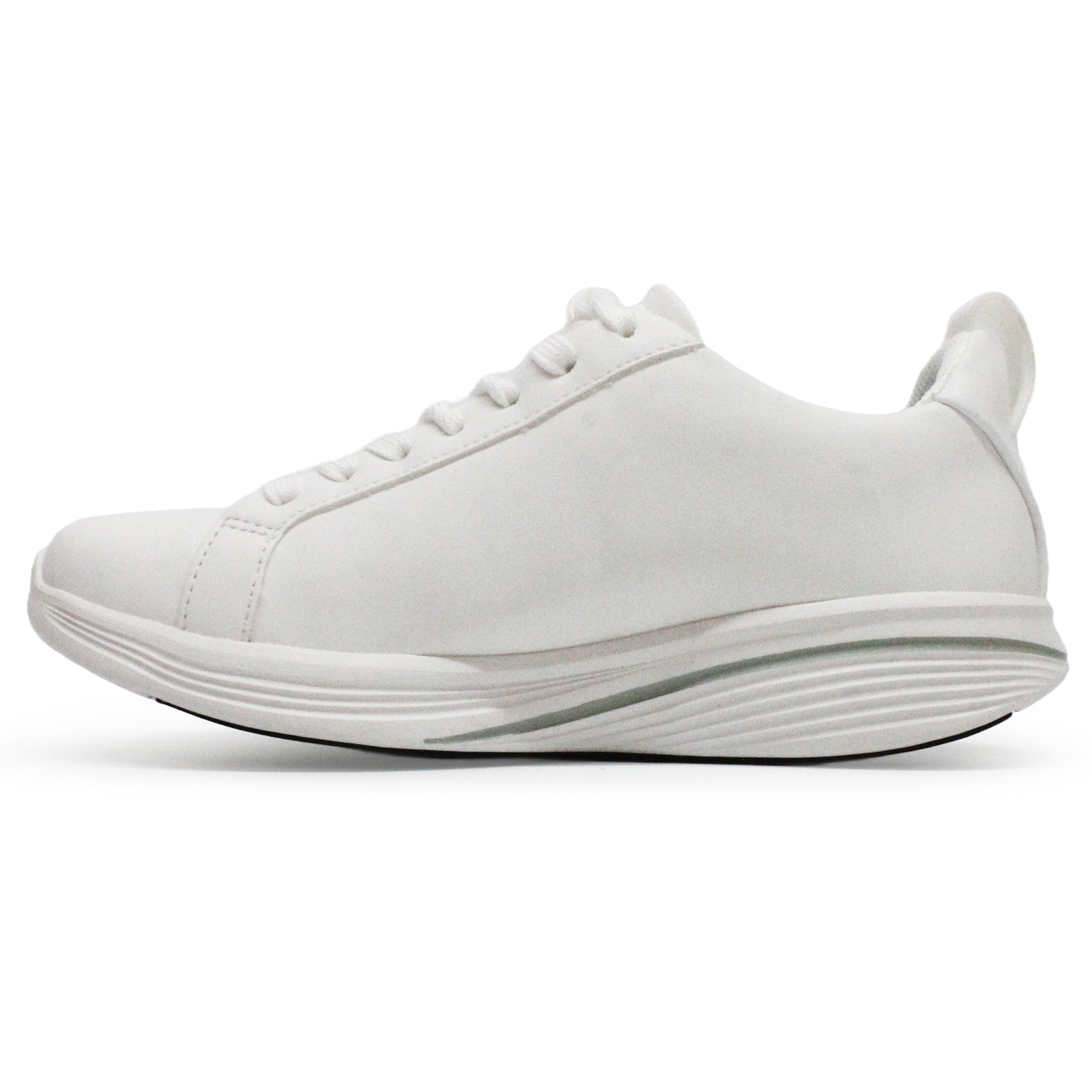 MBT M360 E1 Synthetic Leather Womens Trainers#color_white