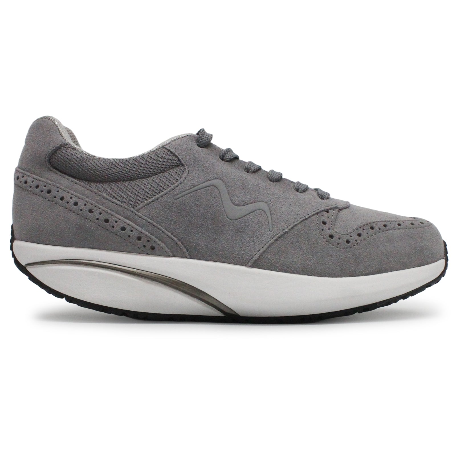 MBT Yuna Suede Mesh Womens Trainers#color_grey